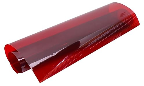 QUMIIRITY Lot de 3 Filtres de Couleur Rouge pour Éclairage Photographique Gel de Filtre pour Flash Speedlight Accessoires de Studio Photo Texture Douce Résistance aux Températures