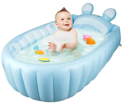 Baignoire pour bébé pour tout-petit, baignoire gonflable | Baignoire de voyage,Piscine à air à séchage, bassin de douche de voyage pour les amis filles de famille garçons