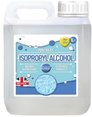 1 Litre IPA Strong Isopropyl Disinfectant Household Cleaning Grease, Oil, Dirt, Dust Suitable for Electronics, Glass & Paint Various Uses (1, 1 Litre)