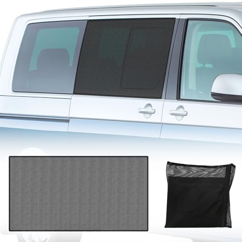 ZWPARTS Moustiquaire Magnétique Remplacement pour VW T5 T6 T6.1 California Porte Coulissante Latérale, Moustiquette Magnétique pour Porte Coulissante, Protection Optimale Contre Les Insectes