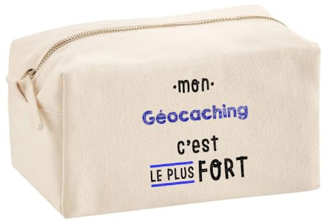 Otshirt Trousse Multifonction Mon Geocaching C'est Le Plus Fort - Multi-Purpose Case - Idée Trousse Multifonction Cadeau Anniversaire Fête Original Famille Travail Départ Collègue Retraite Noël.