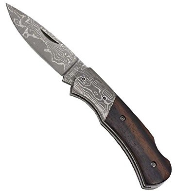 Haller Damast-Taschenmesser Ebenholzgriff, 42969