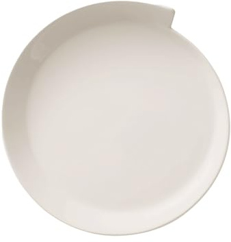 Villeroy & Boch NewWave Round Breakfast Plate, 25 cm, Premium Porcelain, White