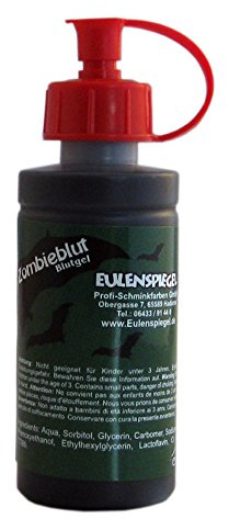 Eulenspiegel 405123 - Zombieblut / Blutgel, Dunkelgrün, 50 ml, Theaterblut, Halloween, Karneval, Motto-Party