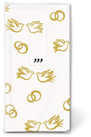 Unbekannt Taschentücher zur Hochzeit - Für die Freudentränen 10 STK. Classic Wedding, Klassiche Hochzeit