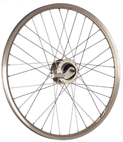 26 Zoll Hinterrad Zac2000 Hohlkammer geöst Shimano Nexus Inter-8 Rücktritt Silber