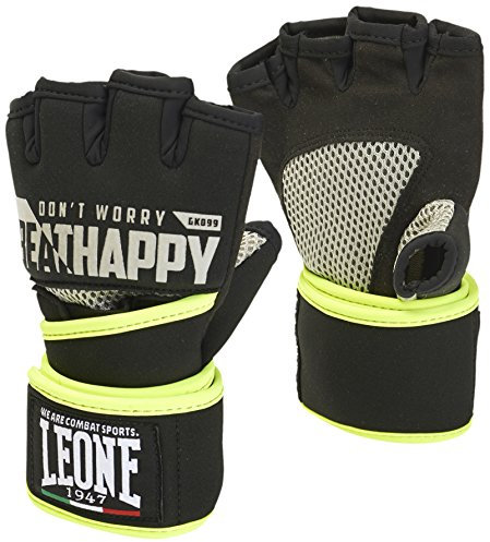 Leone 1947 Power, fit unisex vuxen boxningshandskar, unisex vuxen, GK099, svart, stor