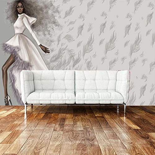 Fond de magasin de vêtements wallpaper_industrial wallpaper papier peint magasin de vêtements background wallpaper style de beauté papier peint 3d foot gris noir poster pierre photo salon-250cm×170cm