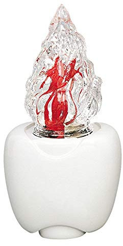 REAL VOTIVA FONDERIE D'ARTE Lampada in Bronzo - Finitura Bianco - Linea Olpe (cm 13, a Terreno) [T.04.3169/13]