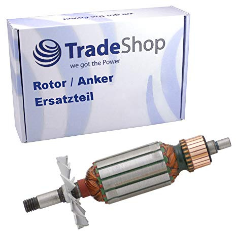 Ersättning för ankarrotor med fläkt för Makita Hobel 1900B, N1900B, 1901, 1902, 1911B, 1923B, N1923B – ersätter 511938-9/motor reservdel för byte