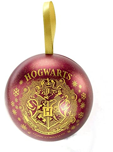 Harry Potter Offizielles Hogwarts-Wappen rote Kugel mit Zeitwender-Halskette, M, Zink, Kein Edelstein