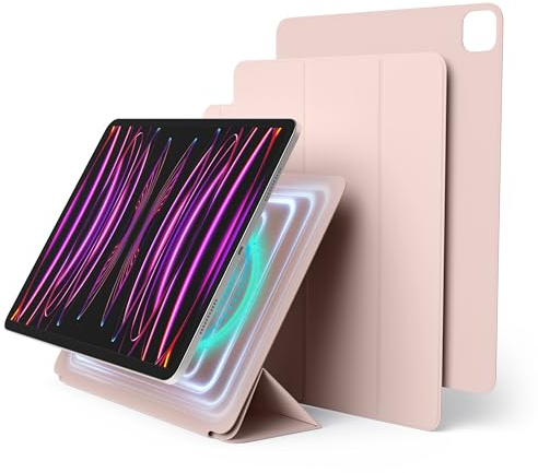 elago Magnetische Folio Hülle Kompatibel mit iPad Air13(M3/M2), Pro 12.9(6/5/4/3. Gen), Rückwand kann an Metallmaterialien befestigt Werden, Kompatibel mit Apple Pencil und elago's Pencil Case