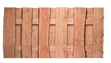 Dicht-Zaun Lamellenzaun Sichtschutz Dresden 180 x 90 cm (Breite x Höhe) aus naturbelassenem Lärche Holz