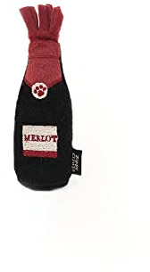 ZippyClaws Catnip Crusherz Merlot – Interaktives Katzenspielzeug mit Katzenminze | Quietschespielzeug für Katzen | Fördert Spielverhalten und Bewegung