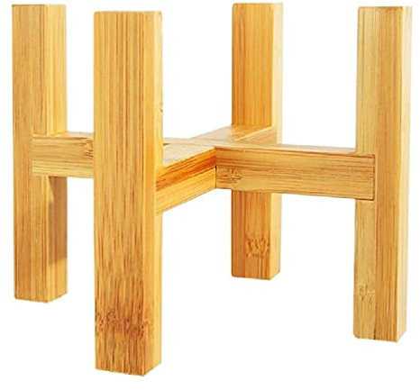 Lamala Soporte para plantas de madera maciza, diseño moderno, soporte para plantas de interior, soporte para macetas, soporte para macetas