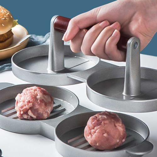 Burger Press, Burger Press 3 In 1,Hamburger Press Patty Mould Non-Stick Coated