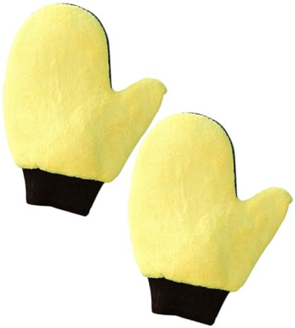 DRESSOOS 2stücke Autowaschhandschuh Kratzfrei Autowaschhandschuh Autoreinigungshandschuh Waschhandschuh Für Außen Autoreinigungshandschuhe Autoreinigungswerkzeug Autokarosserie-reinigungsha