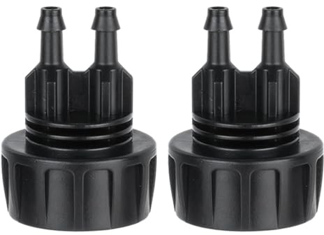 2 conectores de manguera de riego por goteo, rosca hembra G3/4 a adaptador de grifo de jardín de 1/4 pulgadas, accesorios de manguera de goteo para sistema de riego de jardín al aire libre, tipo C