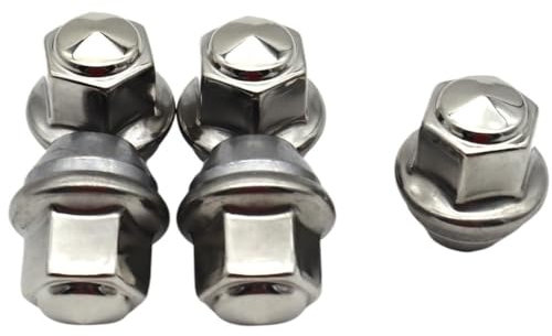 HZSMYXGS Bulloni Cerchioni Compatibile con Ford per Kuga II 2013-2019 Dadi per Ruote per Auto M12X1.5 Accessori per Pneumatici per Auto Argento 2434886 2179620