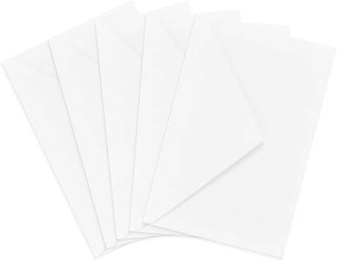 Emerson 50 Umschläge Weiß DIN B6 80g Briefumschläge ohne Fenster B6 Couvertic (gewölbt) haftklebend Geschäftsumschläge Premium Papier Umschläge b6 weiß Briefkuverts weiße Briefhüllen elegant