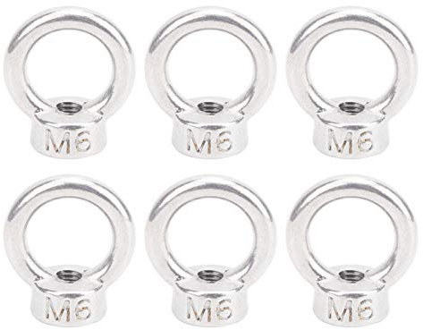 Noci per Occhiali in Acciaio Inossidabile, Dadi a Bulloni per gli Occhi 10% M6 M6 Aderenti a Fissaggio in Acciaio Inossidabile Aderente Anello Anelli Dadi Anelli