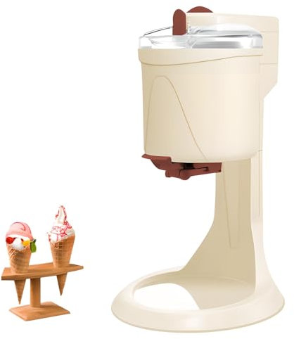 Soft Serve Ice Cream Machine, 20W Home Ice Cream Maker Machine with 1L Large Capacity, Diy Kitchen Ice Cream Machine for Restaurant Snack Bar