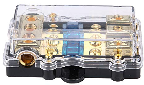 Solterista del Fusible Caja de Fusibles Fusible Blcok Caja de Fusibles Boldista Bouseer Soporte de Fusible 60A, 24V 60A CAR AUTO ESTEREO O Circuito Circuito Bloque de Caja del Soporte del Fusible 1