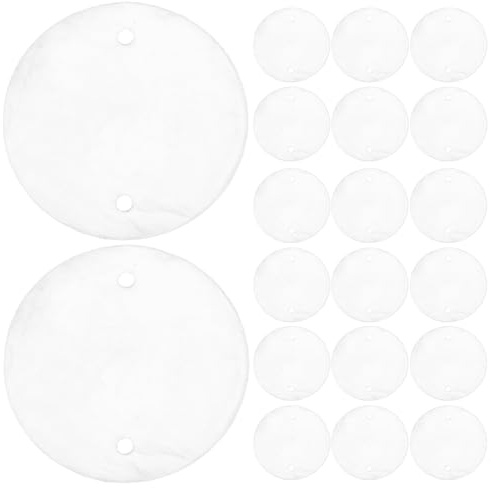 100 Stücke Muschel Perlmutt Scheiben mit Loch zum Basteln Muschelscheiben Perlmutt Girlande Muschelvorhang Fenster Windspiel Türvorhang Muschelplättchen Mittelmeer Deko, 30mm