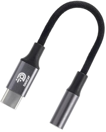 Generico DANCAP Adattatore Jack USB C 3,5 mm per Cuffie, Altoparlanti e Autoradio – Cavo Audio Nylon Intrecciato Plug & Play