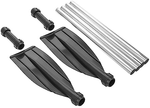 JUMPLAWN Doppelpaddel Aluminiumlegierung Abnehmbares Dual Purpose Kayak Paddel für Kajak Floß und Schlauchboot Einfach zu Montieren Langlebig und Praktisch
