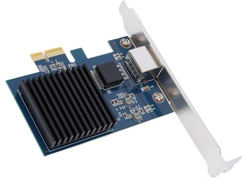 Sxhlseller Carte Réseau 10G PCIe, RTL8127 PCI Express Gen 4 X1 à 10 Gigabit Ethernet Adaptateur avec Port RJ45, Carte Ethernet PCB Haute Vitesse pour Linux