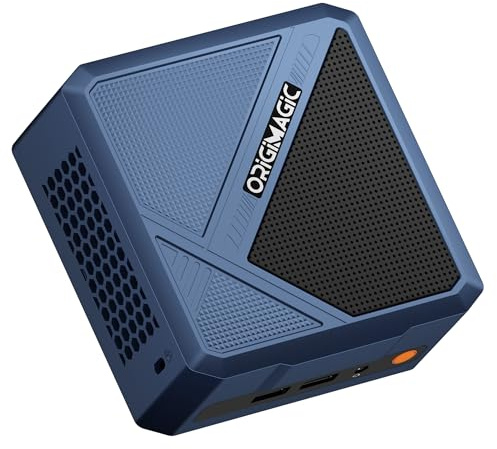 ORIGIMAGIC A3 Mini PC with Ryzen 7 8745HS (up to 4.9 GHz), 32 GB DDR5 (max. 64 GB), 1 TB SSD, 4 monitors, WiFi 6E, BT 5.2/2.5 G LAN. Game, Design and Office Environments