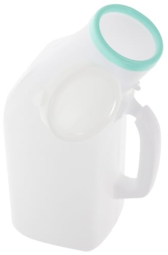 Urinflasche für Männer 1200ml aus Kunststoff mit Verschlussdeckel | Transparent, Faltbar und Leicht zu Reinigen, für Auto und Reisen Inklusive Reinigungsbürste