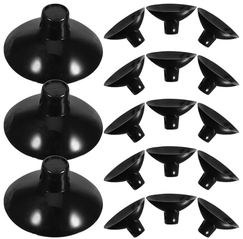 TOYANDONA Cord Holders for Cables 20Pcs Flat Top Open Suction Cup Cable Clips Reusable Wall Mounts for Desk Aquarium and Glass