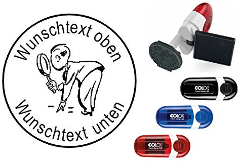 Geocaching Stamp CACHER with Personal Cachername/Nick Name Circular Stamp Geocaching Pocket Stamp
