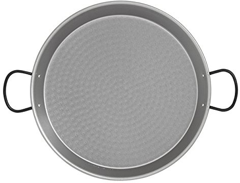 IMEX EL ZORRO El Zorro 63009-Paellera Pulida, Esmaltado, Gris, 65 cm