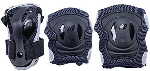 K2 Skates Unisex Inline Skates K2 Performance PAD Set Slim, Black - Anthracite, 30E1418.1.1.S