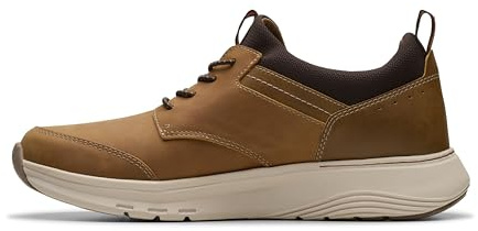 Clarks Motion Trek EZ Mens Dark Tan Lea, 8.5
