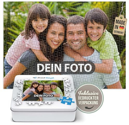 Foto-Puzzle mit eigenem Foto Bedrucken - Puzzle selber gestalten - 2000 Teile inkl. hochwertiger Metalldose, Querformat, 96,5 cm x 68,5 cm I Personalisiert