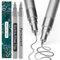 Artistro Permanent Marker Silber - 2 Stück Acrylstifte Silber - Wasserfest Filzstift mit 0,7 mm Spitze, Schnell Trocknender Glanzlackmarker für Textil, Keramik, Glas, Holz, Metall, Karton