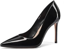 QUEEN HELENA Décolleté con Tacco a Spillo Scarpe Eleganti a Punta Chiusa Donna K3481 (Nero, Sistema Taglie Calzature EU, Adulto, Donna, Numero, Media, 38)