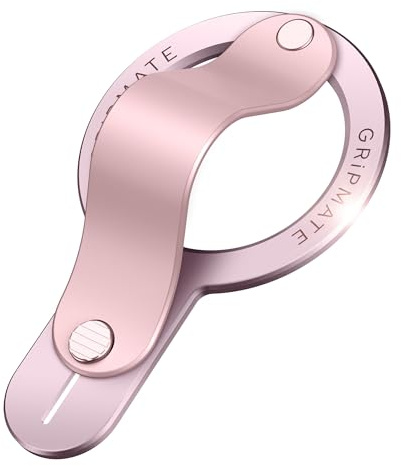 GripMate para Anillo de Móvil para MagSafe - Soporte Magnético Extraíble - Cómodo Agarre para el Dedo para iPhone 17/16/15/14/13/12, Todos Los Smartphones, Accesorios para MagSafe, Rosa