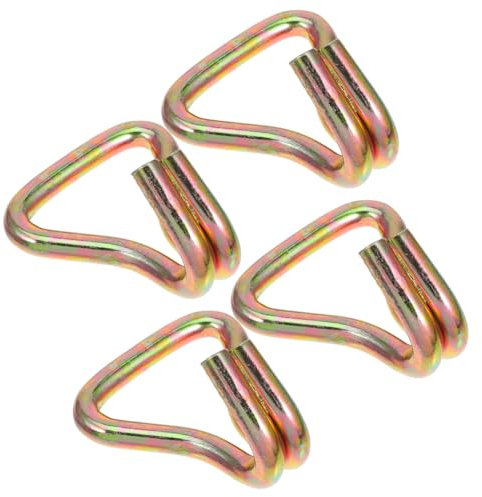 Mipcase 4pcs Cargo Fixing Ratchet Hooks for Ratchet Straps Heavy Duty Metal Hooks Tie down Straps for Bikes Household Use