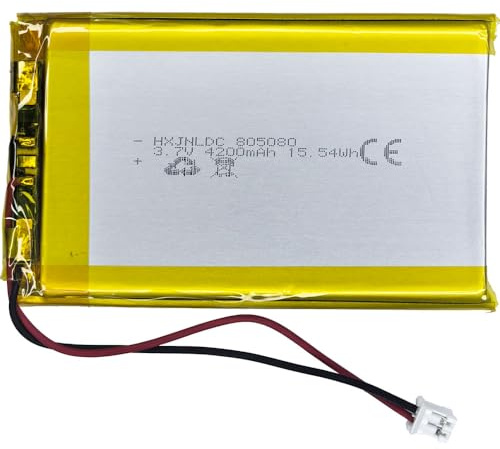 DC 3.7V 4200mAh 805080 Batterie au Lithium polymère Rechargeable pour DIY 3.7-5v Produits électroniques avec 2 Fils intégrés de Remplacement de la Batterie et de la lumière LED