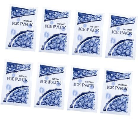 SAFIGLE 8stücke Einweg-kühlbeutel Für Sofortige Kühlung Für Outdoor-aktivitäten Eisbeutel Zur Schmerzlinderung Bei Verletzungen Und Muskelverspannungen