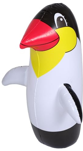PartyKindom Inflatable Penguin Large Cartoon Tumbler Penguin Toy for Kids Outdoor Play Garden Decoration Animal Theme Parties and Activities Random Color