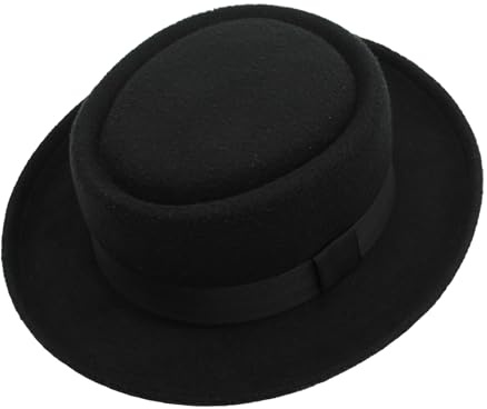 Pork Pie Hut schwarz breite Krempe Dress Up Pork Pie Hut Überraschung Freund Vater Onkel Casual Bowler