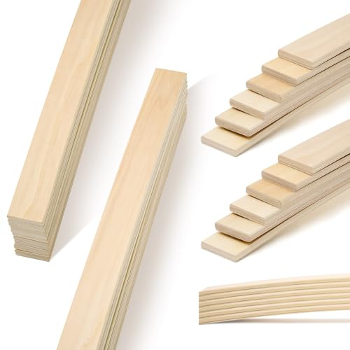 Threehoney 12 Curved Wooden Bed Slats Replacement 39.3 x 2.08 x 0.33