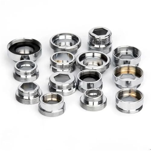 Köksblandare Adapter Set 18/20/22/24mm Till 22mm Med Bricka Metall Hane Hona Sparande Kran Samlare Anslutning Badrumstillbehör(16-22-OutsideThread)