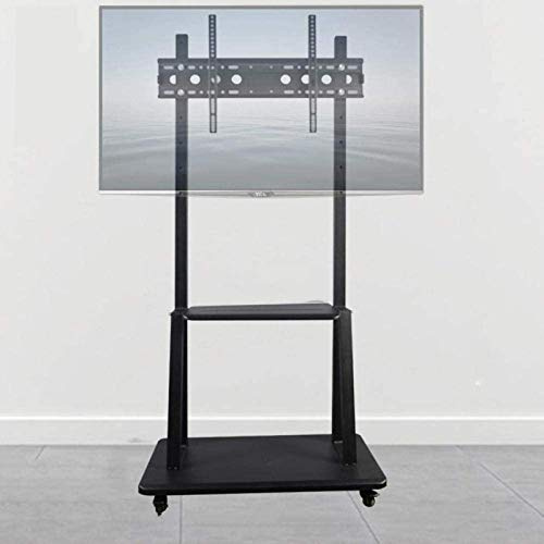 Universal Swivel Table Top TV Stand Stainless Steel TV Floor Stand s for 15 32 Inches TVs Black TV Floor Units for Living Room on Wheels Cas